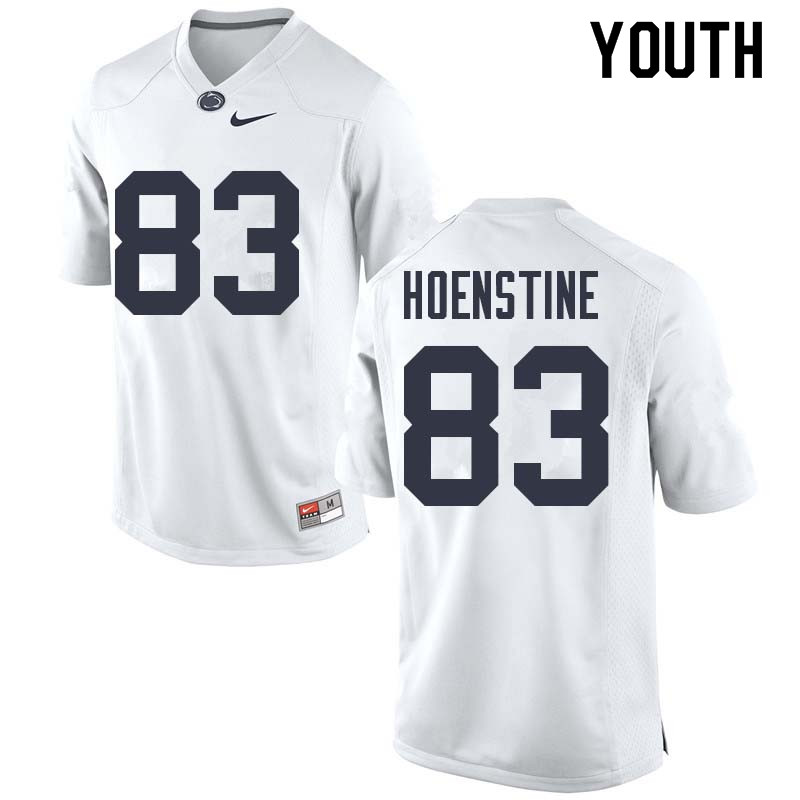 NCAA Nike Youth Penn State Nittany Lions Alex Hoenstine #83 College Football Authentic White Stitched Jersey JYY4598TD